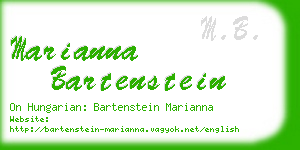 marianna bartenstein business card